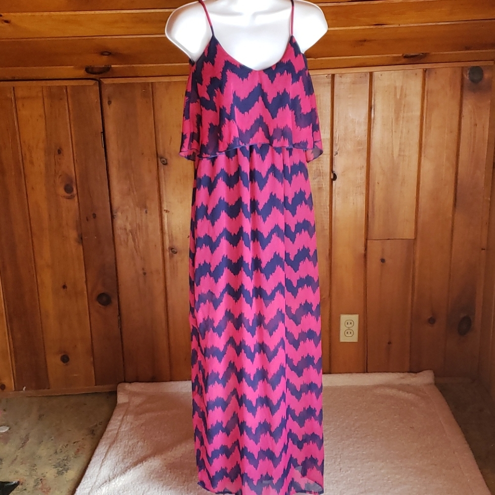 Chevron maxi dress